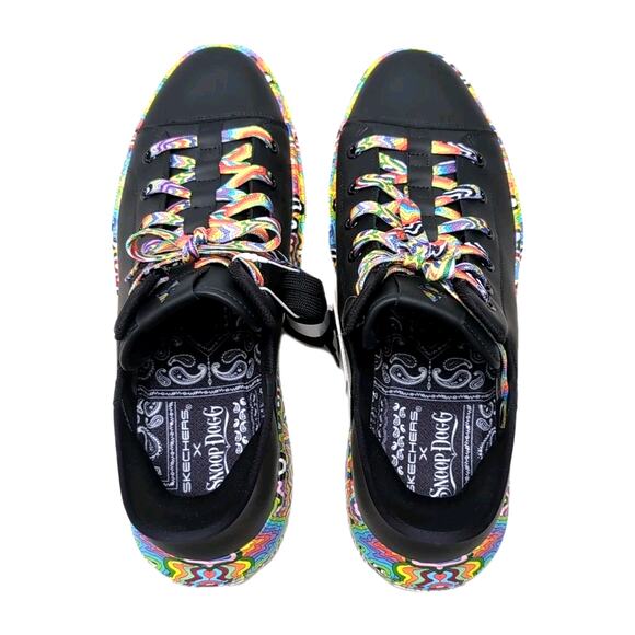 SKECHERS X Snoop Dogg Jenn Stark Doggy Drip Slip Ins Shoes Mens 14 Black NEW - Picture 6 of 16